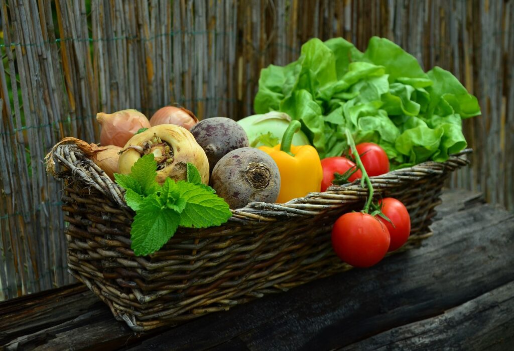 vegetables basket vegetable basket 752153